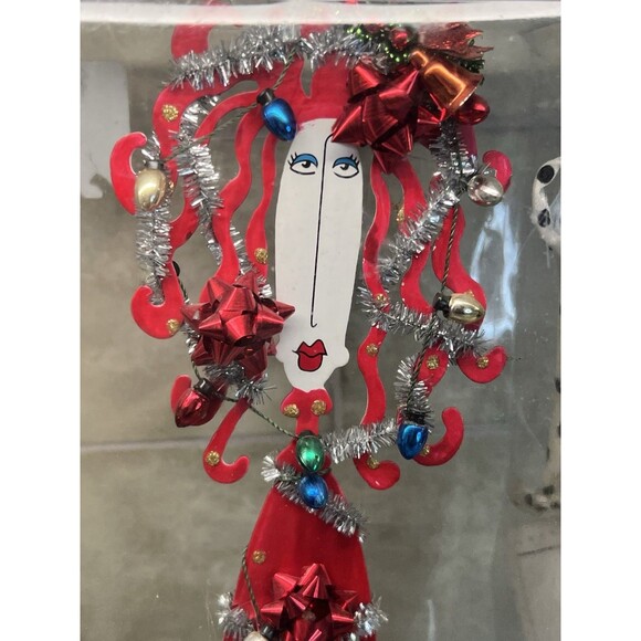 SILVESTRI JOEY XL 17" CHRISTMAS TRIMMED REDHEAD SHOPPER BEST STRESSED DOLLY MAMA - Picture 2 of 15